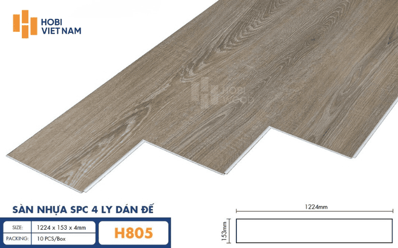 Sàn nhựa HobiWood bền chắc, chống nước tốt