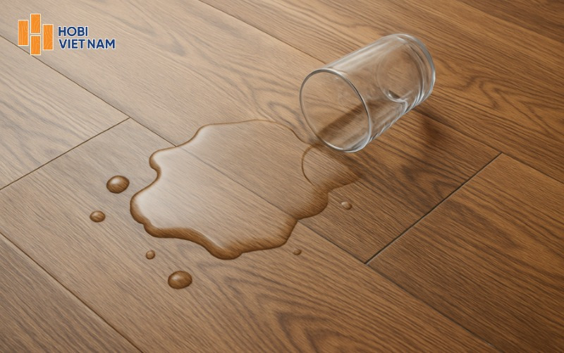 Sàn nhựa PVC có khả năng chống nước vượt trội, hạn chế ẩm mốc, giữ bề mặt luôn ổn định