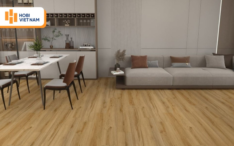 Sàn nhựa vân gỗ Hàn Quốc mang phong cách trẻ trung, hiện đại
