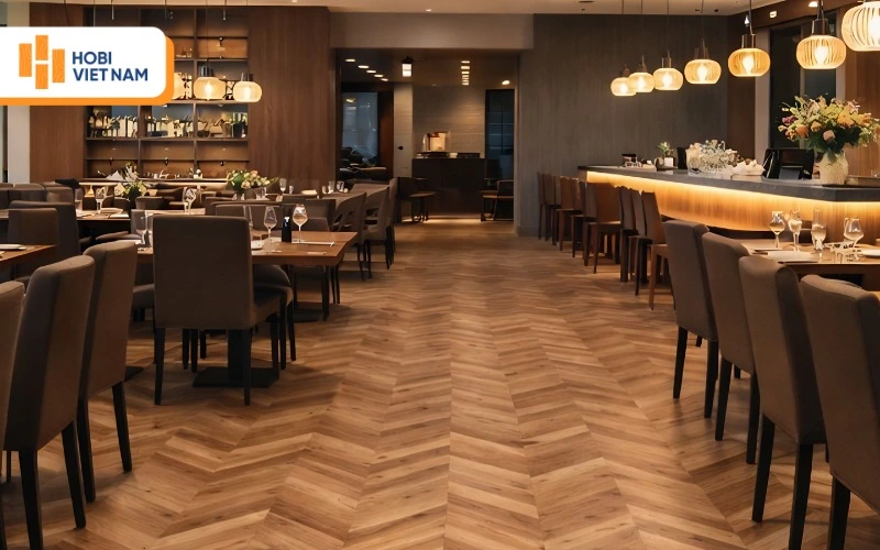 Sàn xương cá quán cafe