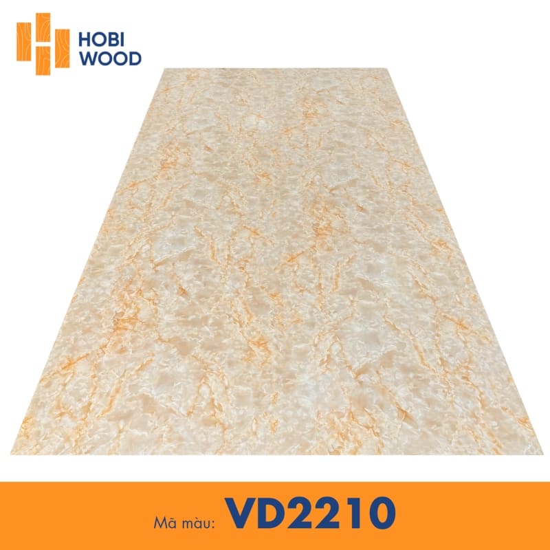 Tấm nhựa ốp tường VD2210 sở hữu họa tiết vân đá đa sắc với đường loang tự nhiên đầy ấn tượng