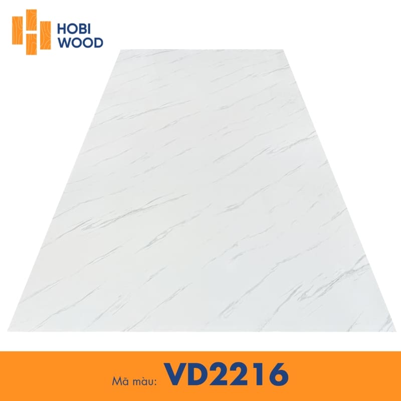 Mã màu VD2216 mang sắc trắng tinh khôi kết hợp cùng vân mây xám hiện đại