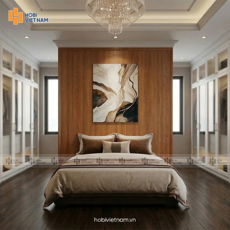 Vách ngăn nhựa giả gỗ phân chia không gian nhanh chóng và đảm bảo tính thẩm mỹ