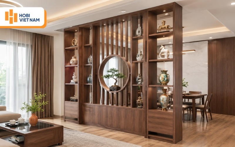 Vách ngăn phòng gỗ công nghiệp