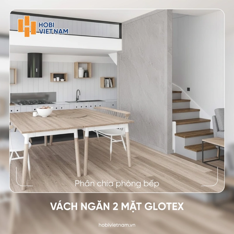 Vách ngăn nhựa giả gỗ