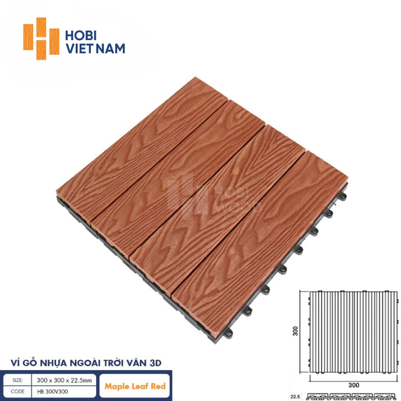 Vỉ gỗ nhựa ngoài trời