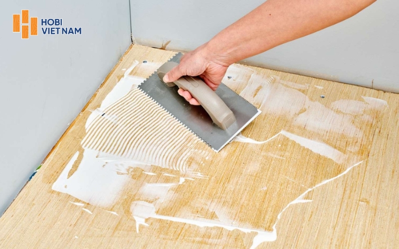 Keo dán sàn nhựa là loại chuyên dụng trong thi công các loại sàn nhựa dán keo