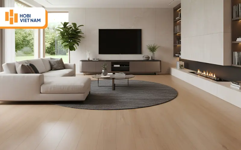 Lát sàn gỗ phù hợp với những không gian khô ráo, thông thoáng