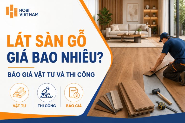 Lát sàn gỗ giá bao nhiêu? Báo giá vật tư và thi công 2026