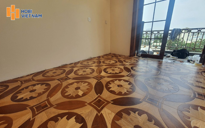Sàn gỗ hoa văn Parquet truyền thống mang vẻ đẹp lịch lãm