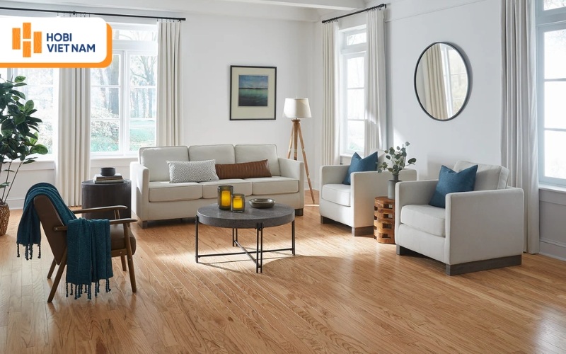 Sàn gỗ kỹ thuật dành cho phòng khách hiện đại