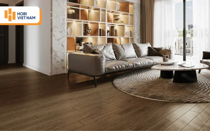 Nên chọn màu sắc, kiểu vân phù hợp với phong cách tổng thể của không gian