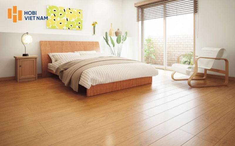 Sàn gỗ nên lắp ở nơi khô ráo, thoáng mát để tránh cong vênh, phồng rộp
