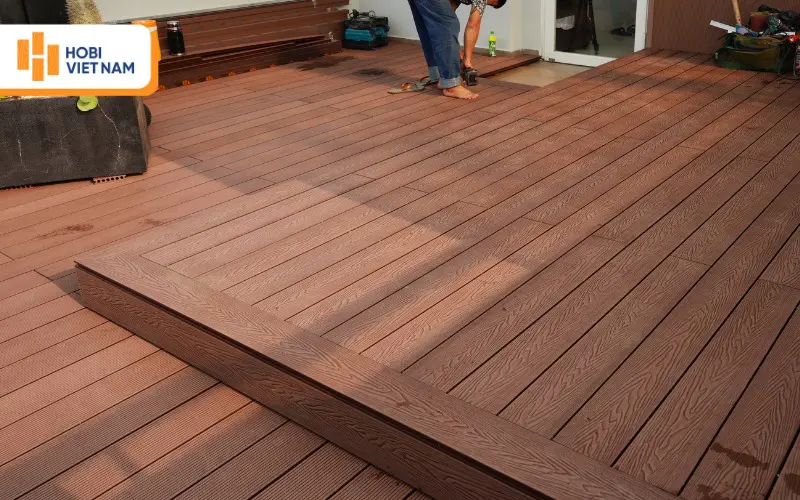 Dự án thi công sàn gỗ nhựa ngoài trời Hobi tại TP.HCM