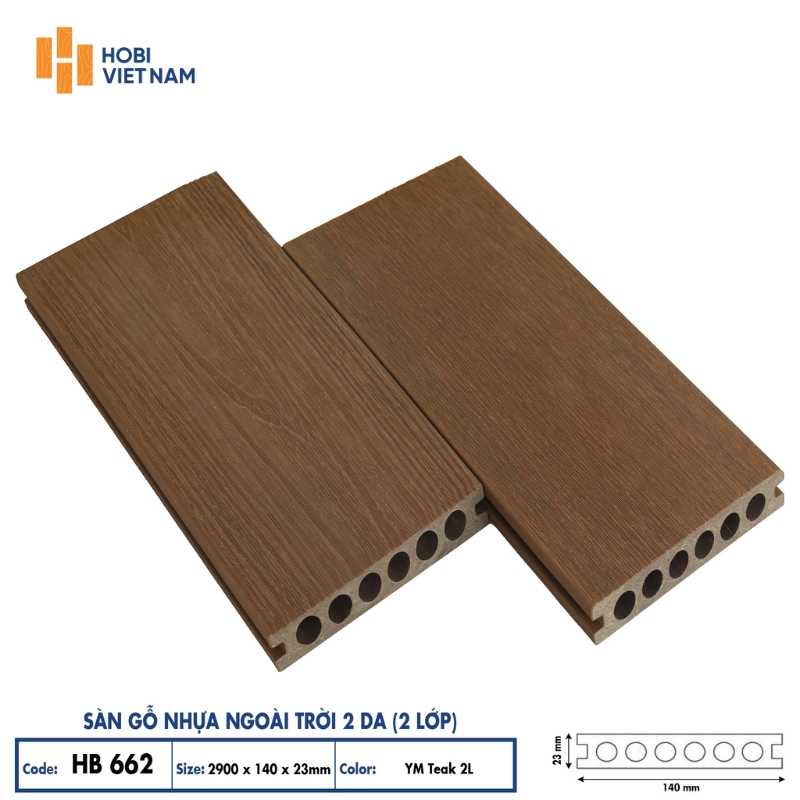 Sàn gỗ nhựa ngoài trời 2 Da