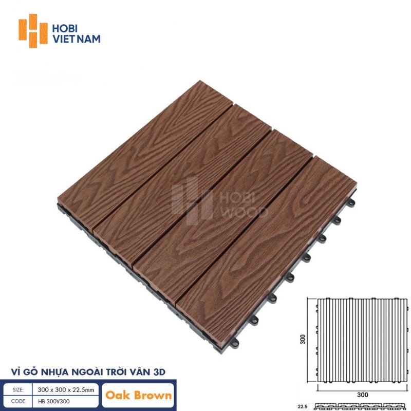Vỉ gỗ nhựa ngoài trời