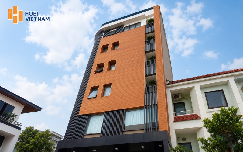 Tấm composite ốp mặt tiền ngoài trời