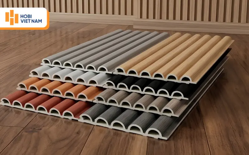 Tấm ốp nhựa lam sóng tròn với các đường nét mềm mại