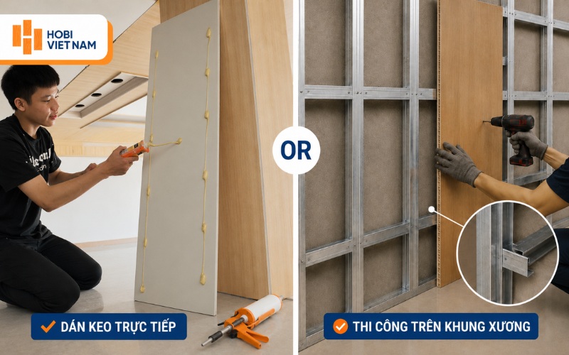Hai cách thi công tấm nhựa ốp tường phổ biến