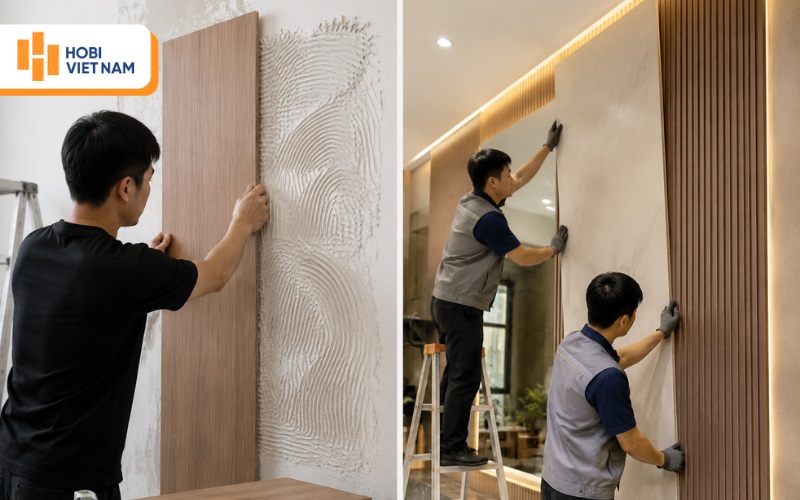 Nên ưu tiên thuê thợ có tay nghề lắp đặt để đảm bảo sản phẩm đẹp nhất