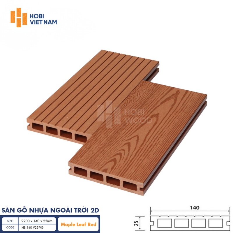 Sàn gỗ nhựa ngoài trời