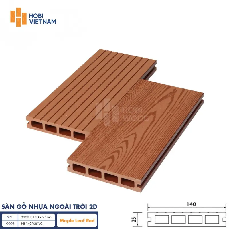 Sàn gỗ nhựa ngoài trời