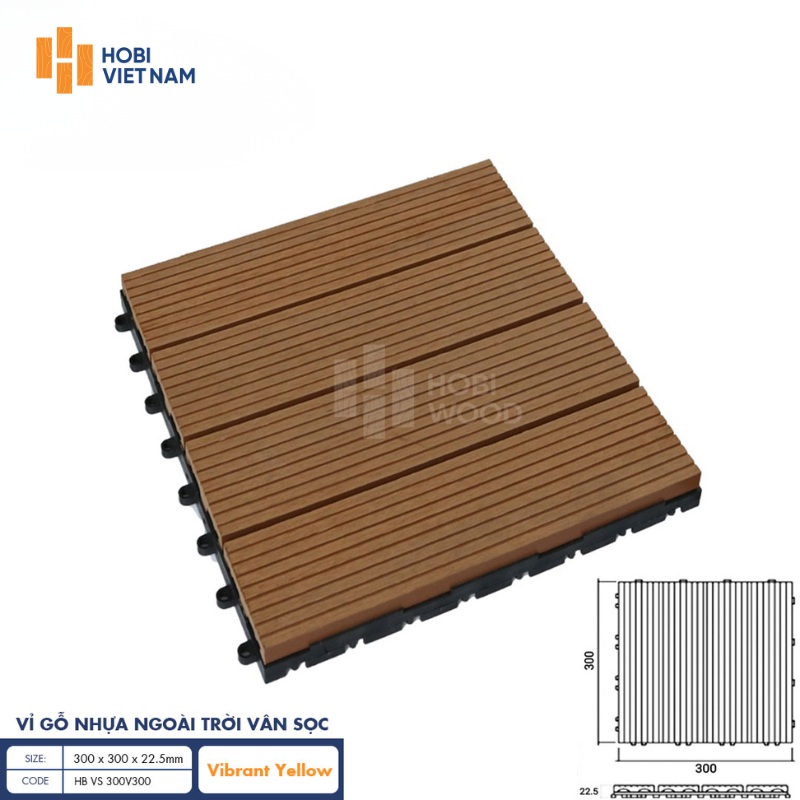 Vỉ gỗ nhựa ngoài trời