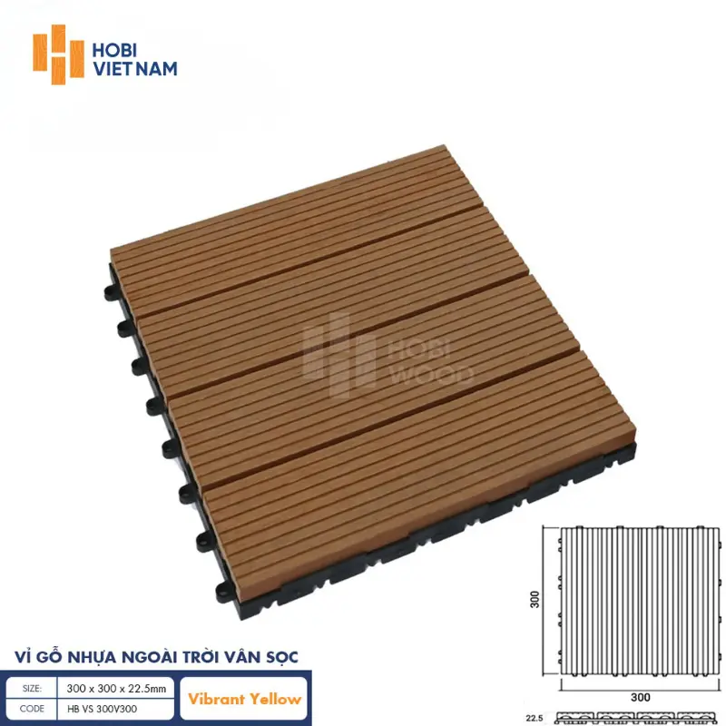 Vỉ gỗ nhựa ngoài trời