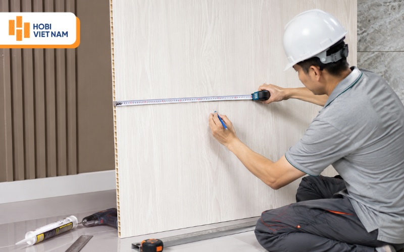 Nhiều khách hàng thường không đo đạc diện tích trước khi thi công tấm ốp