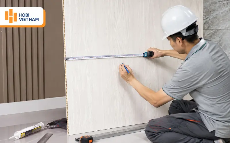 Nhiều khách hàng thường không đo đạc diện tích trước khi thi công tấm ốp