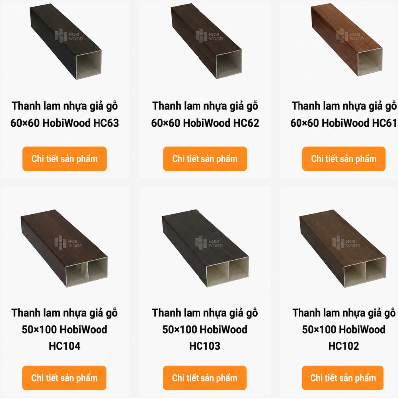 Bộ sưu tập tấm nhựa vân gỗ tại Hobi Việt Nam