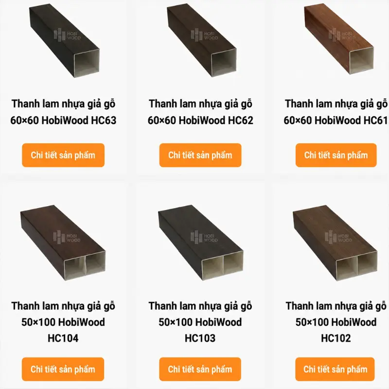Bộ sưu tập tấm nhựa vân gỗ tại Hobi Việt Nam