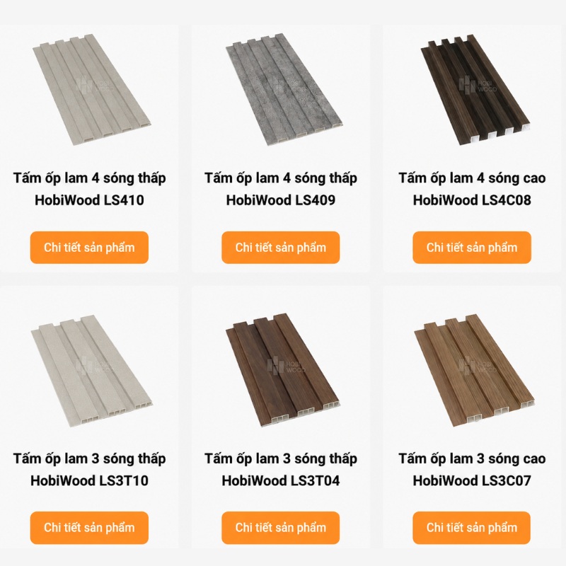 Bộ sưu tập tấm ốp lam sóng tại Hobi