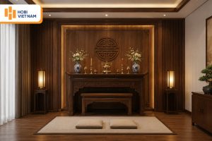 15+ Mẫu tấm nhựa ốp tường phòng thờ đẹp, hợp phong thuỷ