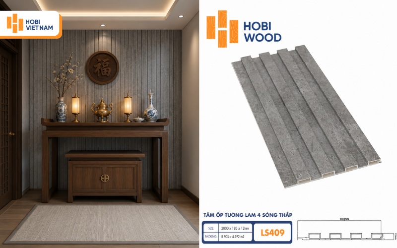 Lam sóng nhựa cho phòng thờ - giải pháp trang trí hiện đại, bền đẹp 