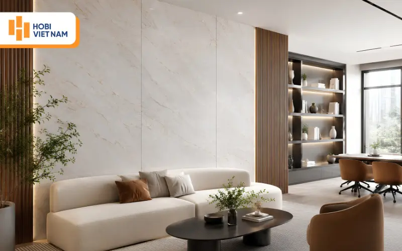 Tấm ốp tường Hobiwood có mẫu mã đa dạng, chống nước tốt