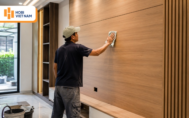 Không sử dụng hóa chất tẩy rửa mạnh khi vệ sinh tấm ốp