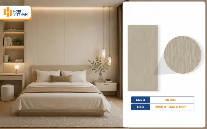 Tấm ốp than tre cho phòng ngủ cao cấp