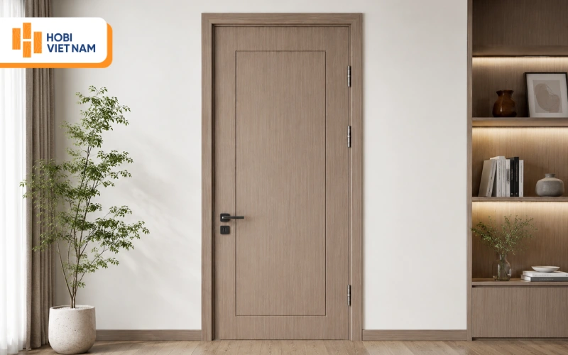 Cửa nhựa vân gỗ - sơn đơn màu