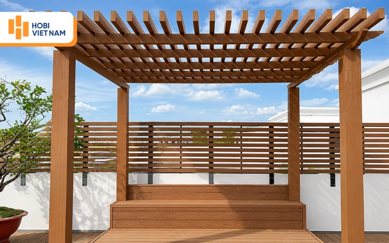 Hàng rào gỗ nhựa là dòng vật liệu rào chắn ngoài trời được sản xuất từ composite
