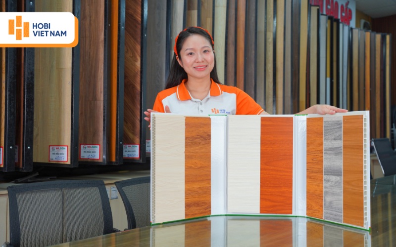 Hobi hỗ trợ mẫu thực tế, thông số kỹ thuật và tư vấn lựa chọn màu sắc, bề mặt phù hợp