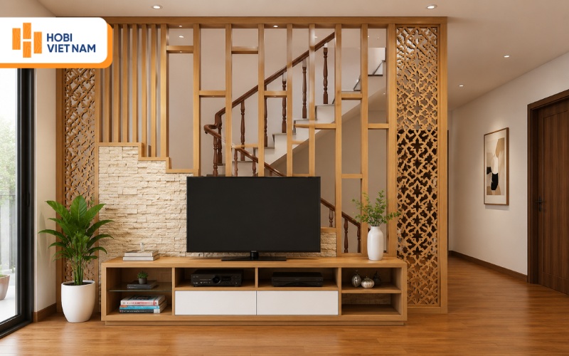 Lam sóng nhựa làm vách ngăn trang trí nội thất