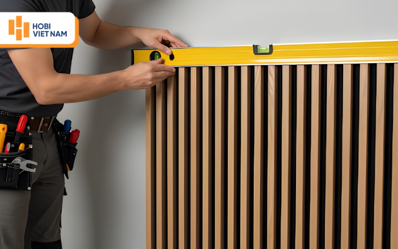 Căn chỉnh các tấm lam sóng thẳng hàng trước khi cố định