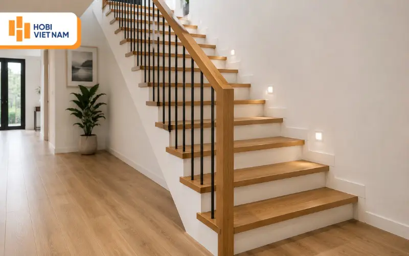 Mặt bậc cầu thang gỗ HDF
