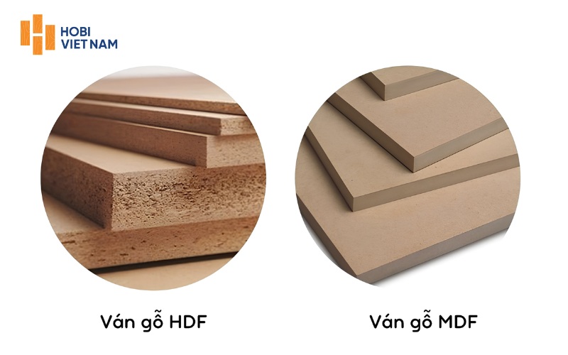 Mặt bậc và cổ bậc thường được làm từ MDF hoặc HDF có mật độ sợi gỗ cao