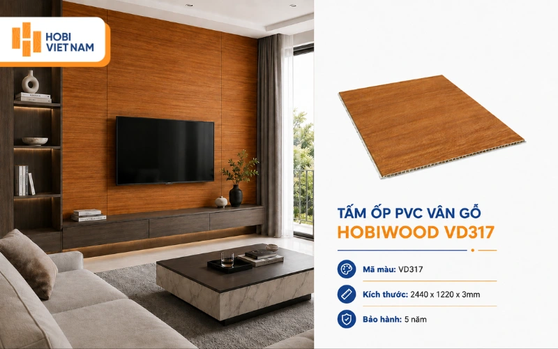 Không gian phòng khách ấm cúng với mẫu ốp tường nhựa vân gỗ Không gian phòng khách ấm cúng với mẫu ốp tường nhựa vân gỗ
