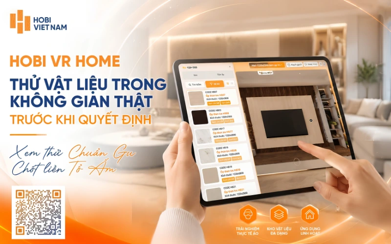 Hobi VR Home giúp khách hàng xem trước không gian sau khi hoàn thiện Hobi VR Home giúp khách hàng xem trước không gian sau khi hoàn thiện