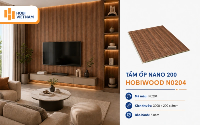 Mẫu nhựa ốp tường ở khu vực phòng khách mã N0204 Mẫu nhựa ốp tường ở khu vực phòng khách mã N0204