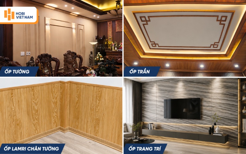 Ứng dụng của tấm nhựa ốp tường Nano