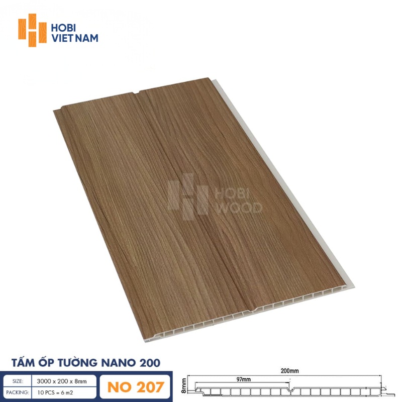 Tấm ốp Nano 200 Hobiwood